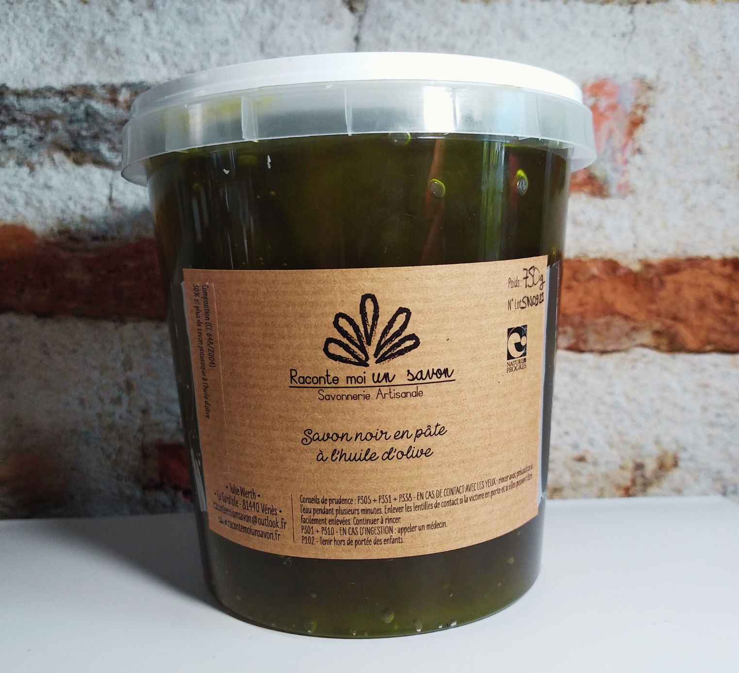 Savon noir en pâte 750g